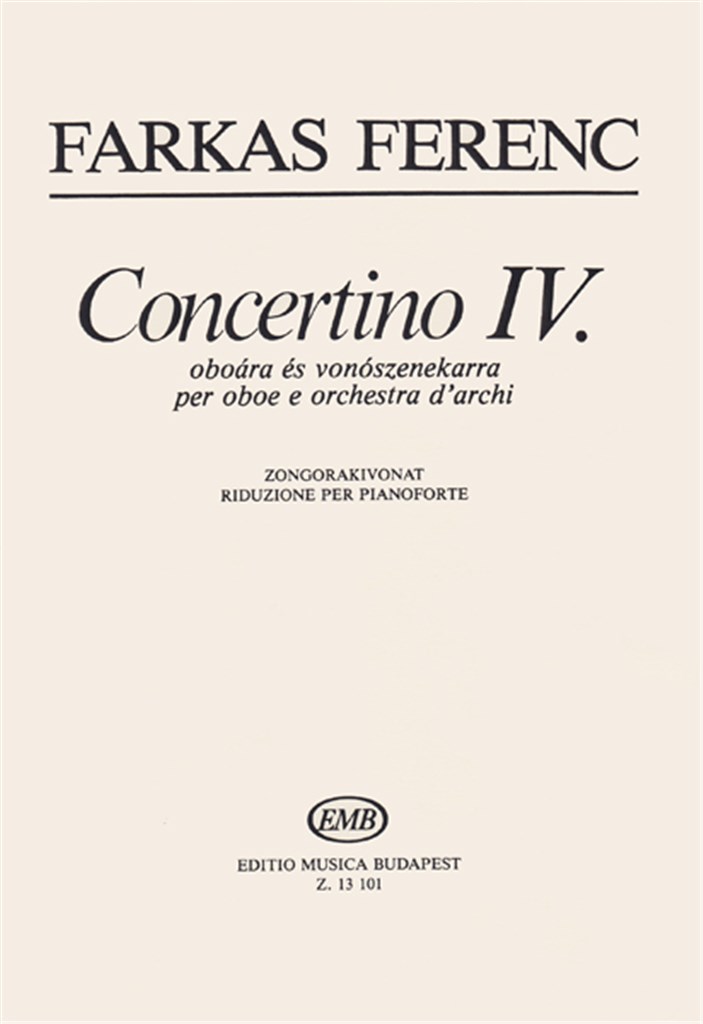 CONCERTINO FUER OB + STR